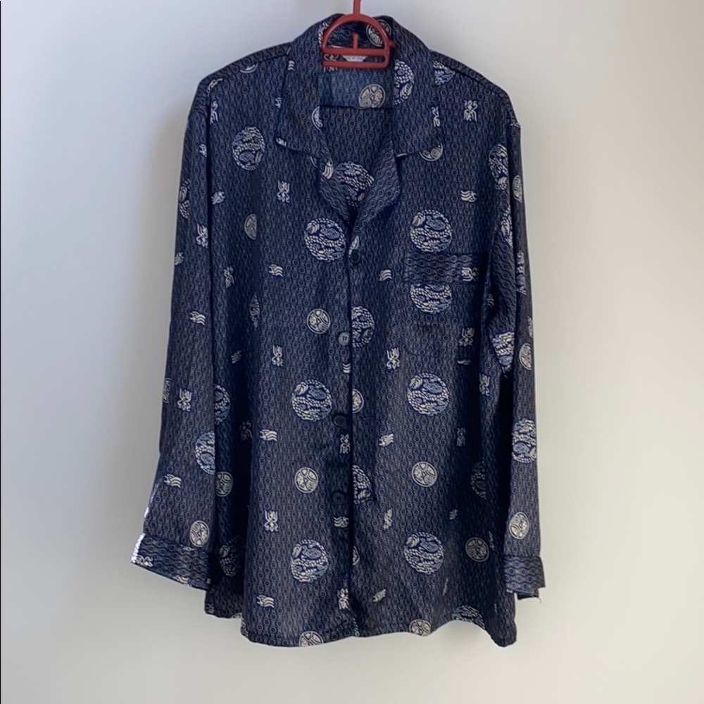 silk shirt and pant